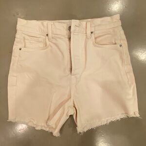 Frank & Eileen Cream Denim Shorts